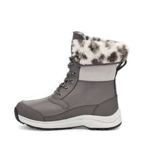 UGG | Zaylee Leopard Waterproof Charcoal Snow Boots NEW